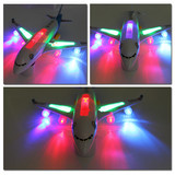 空中巴士 A380 闪光电动飞机 儿童电动玩具 飞机模型 拼装玩具
