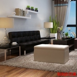 小户型可折叠沙发床1.5米单人双人皮艺实木多功能两用1.8