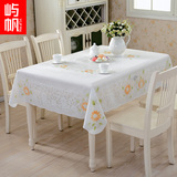 桌布PVC蕾丝田园欧式长方形布艺餐桌茶几垫免洗防油防烫防水台布