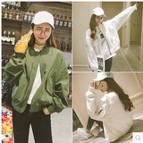 艾黛依春季常规通勤单件女开衫学生长袖韩版棒球服短款小外套6579