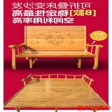 包邮折叠床可折叠实木两用单双人沙发简易午休折叠竹床1.2米1.5