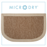 家用厨房防滑脚垫门口垫Microdry舒适框边记忆棉乳胶地垫亚麻色