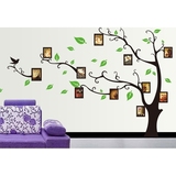 纸墙壁永生花照片墙创意相片树温馨浪漫卧室床头 客厅墙贴装饰照