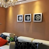 尚品玛雅画木雕抽象立体画客厅沙发背景三联有框套画浮雕壁画包邮