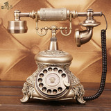 顶爷时尚创意电话机仿古电话机 欧式田园复古电话固话家用座机