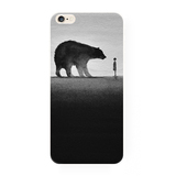 黑白个性创意北极熊 苹果6siphone6splus5s原创手机壳全包tpu软套
