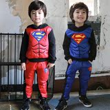 童装2015新款秋冬季男童宝宝孩子休闲套装儿童韩版衣服裤子两件套