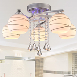 2015新款白色圆球形灯现代客厅餐厅简约时尚水晶玻璃吸顶灯饰
