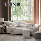 BENS订制 圆形床 圆床 布艺床 2.2米床 真皮床 特价 8156