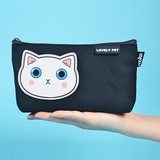 第N只猫化妆包女小号便携收纳包旅行包 韩国卡通可爱帆布包手拿包