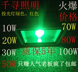 户外LED防水绿色投光射灯10W-100W泛光灯照树灯绿化灯装饰灯园林