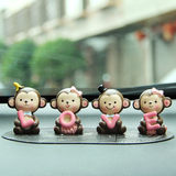 创意汽车摆件可爱love猴子公仔卡通情侣女士小轿车车上车内装饰品