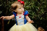 范思可儿童装韩国女童白雪公主儿童礼服迪士尼公主礼服连衣裙
