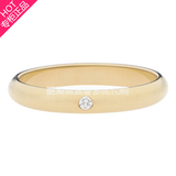 Cartier卡地亚18K黄金镶嵌钻石经典结婚戒指 玫瑰金情侣对戒指环