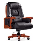 中式大班椅 实木老板椅 真皮办公椅 电脑椅 主管椅 牛皮经理椅