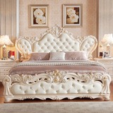 现货欧式床法式床田园床大床雕花韩式公主床婚床双人包邮1.8米