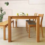 厂家直销日式白橡木家具 全实木北欧现代简约长方形组装餐桌椅子