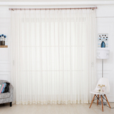 成都窗帘定制安装测量纯白色家装客厅卧室纱帘工程白色窗纱帘包邮