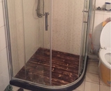 可定制 实木脚踏板扇形地板木垫浴室防滑垫淋浴房拼接防水木地板
