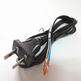电源插头线2芯2*0.75平方二脚插头电线  1.5/2/3/5米电源线自接线
