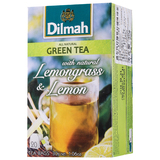 【天猫超市】斯里兰卡进口迪尔玛柠檬草柠檬味绿茶30g/盒 袋泡茶