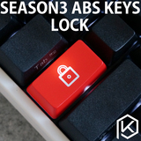 机械键盘 个性透光键帽红黑大键位大小写切换键capslock锁形标记