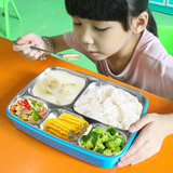 可爱双层保温304不锈钢饭盒 学生便当盒儿童分格 女士日本餐盒