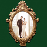 欧式油画框挂墙结婚照相框客厅卧室异形复古相框壁挂玄关装饰镜框