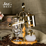 嘉乐工坊 比利时咖啡壶 不锈钢家用咖啡机手动虹吸式 金色/银色
