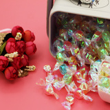 包邮华佳威千纸鹤糖果混合水果味兔子铁盒儿童礼盒内含80颗多彩糖