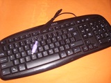 清华同方键盘 K-319圆口键盘 台式机专用键盘 PS2老式接口键盘