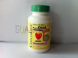 现货美国childlife童年时光 DHA胶囊婴幼儿补脑天然浆果味90粒