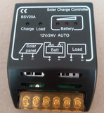 小型太阳能充电控制器12V24V自动识别车载太阳能充电控制器DIY