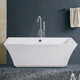 1.7米水晶亚克力成人独立式方形现代简易保温大空间特价浴缸浴盆
