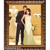 框欧式婚纱照大相框结婚照片放大24 36寸相框复古实木画挂墙油