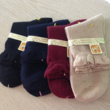 满58包邮 日本tutuanna原包装外贸尾单羊绒保暖女袜女士短袜子