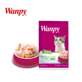 Wanpy顽皮猫妙鲜包宠物猫粮鸡肉虾仁猫鲜封包80g猫粮伴侣猫零食