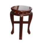 实木餐凳 柏木餐椅矮凳子圆面凳独凳复古艺术凳加固梳妆凳换鞋凳