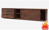 伟创实木电视柜简约现代白橡木纯实木电视柜支持定制厂家直销