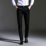 2016春季男士青年韩版裤子常规男装纯色套装新款中裤小脚休闲裤