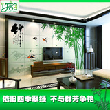 中式瓷砖背景墙 客厅电视背景墙瓷砖3D艺术雕刻壁画背景墙砖 竹子