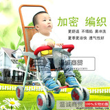 新款轻便婴儿椅仿竹藤编织透气藤车推车万向轮折叠儿童手推车