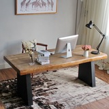 北欧简易实木电脑桌台式家用写字桌笔记本办公桌转角实木书桌简约