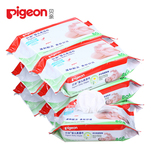 【天猫超市】Pigeon/贝亲湿巾婴儿柔湿巾80抽X6连包补充装PL191