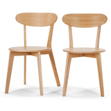 【组曲】北欧日式宜家风格白橡木100%全实木餐椅椅子