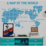 世界地图3D水晶亚克力客厅办公室电视沙发背景墙装饰贴画