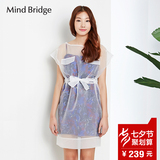Mind Bridge百家好夏季韩版透视两件套连衣裙MPOP325M