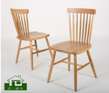 田园风简约日式美国进口白橡木餐椅 椅实木椅子 休闲餐椅电脑椅