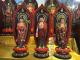 西方三圣 阿弥陀佛 观音菩萨大势至菩萨 素彩60cm高树脂佛像