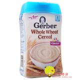 美国进口Gerber嘉宝2段全麦谷物米糊钙铁锌宝宝辅食婴儿米粉 227g